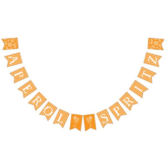 初めてのスプリッツで恋に落ちる アペロールスプリッツ ブライダルシャワー バンティングフラッグ (全)