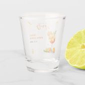 初めてのスプリッツで恋に落ちる オレンジカクテル ブライダルシャワー ショットグラス (裏面)