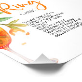 初めてのスプリッツで恋に落ちる オレンジ輪っかゲーム 狩り輪っか フォトプリント            (角)