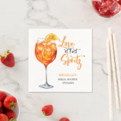 初めてのスプリッツで恋に落ちる サマーカクテル ブライダルシャワー スタンダードカクテルナプキン (インサイチュ)