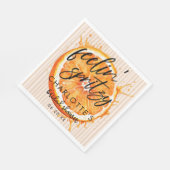 初めてのスプリッツで恋に落ちる ブライダルシャワーパーティー スタンダードランチョンナプキン (角)