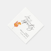 初めてのスプリッツで恋に落ちる ブライダルシャワー スタンダードカクテルナプキン (角)