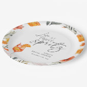 初めてのスプリッツで恋に落ちる ブライダルシャワー ペーパープレート (アングル)