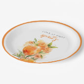 初めてのスプリッツで恋に落ちる ブライダルシャワー ペーパープレート (アングル)