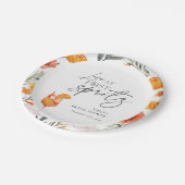 初めてのスプリッツで恋に落ちる ブライダルシャワー ペーパープレート (アングル)