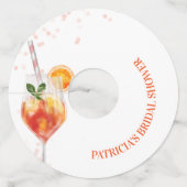 初めてのスプリッツで恋に落ちる ブライダルシャワー ワイングラスタグ (裏面)