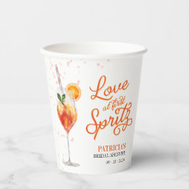 初めてのスプリッツで恋に落ちる ブライダルシャワー 紙コップ