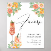 初めてのスプリッツで恋に落ちる ブライトカクテルギフト ポスター (正面)