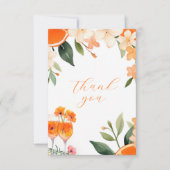 初めてのスプリッツに恋して 現代のブライズシャワー サンキューカード (正面)