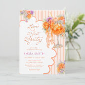 初めてのスプリッツに恋 Bridal Shower アペロール 招待状 (スタンド正面)