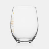 初めてのスプリッツ カクテル オレンジ ブライダル シャワー ステムなしワイングラス (左)