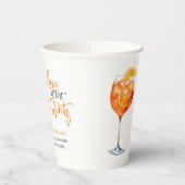 初めてのスプリッツ サマーカクテル ブライダルシャワー 紙コップ (左)