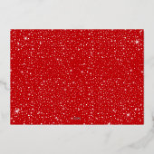 初めてのノエル 赤ちゃんの初めてのクリスマス写真 箔シーズンカード (裏面)