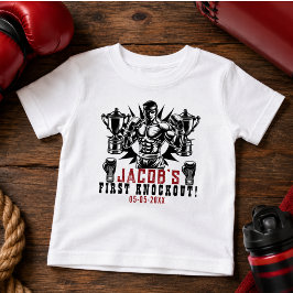 初めてのノックアウトボクシング バースデーパーティー ベビーTシャツ