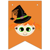 初めてのハロウィーンかわいい友不気味達 バンティングフラッグ (第1の旗)