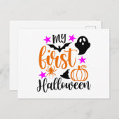 初めてのハロウィーン ポストカード (正面/裏面)