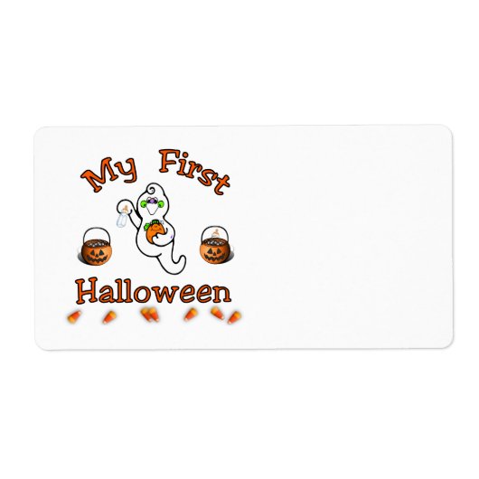 初めてのハロウィーン ラベル (正面)