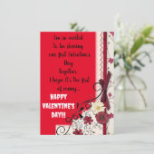 初めてのバレンタインデー カード (スタンド正面)