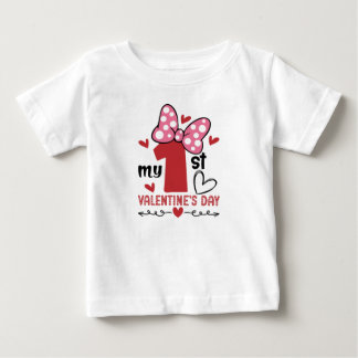 初めてのバレンタインデー ベイビーTシャツ ベビーTシャツ