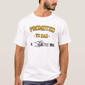 初めてのパパに昇格 Tシャツ (正面)