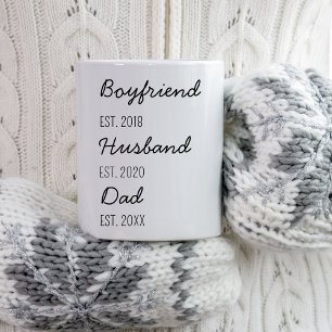 初めてのパパギフトの妻から新しい父パーソナライズされた コーヒーマグカップ