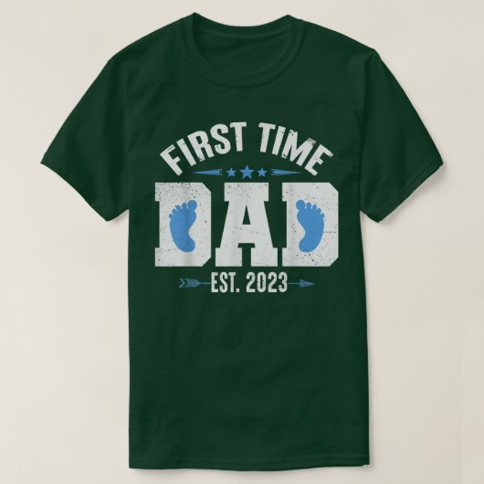 初めてのパパテスト Tシャツ (デザイン正面)