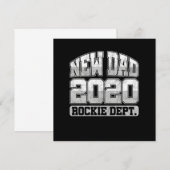 初めてのパパ 妊娠中のパパ 新しいパパ 20 招待状 (正面/裏面)