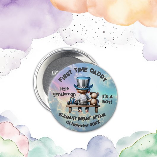 初めてのパパ – 男の子だ | 缶バッジ