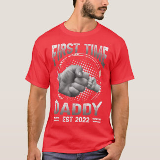 初めてのパパEst 2022妊娠発表F Tシャツ