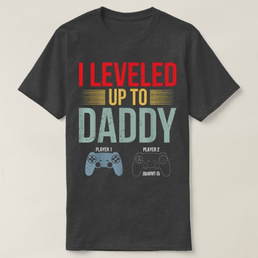 初めてのパパEST 2022 New First Faars Gamingパパ Tシャツ (デザイン正面)