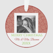 初めてのフォトオーナメントクカスタムリスマス オーナメント (正面)