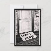 初めてのホームドアのマット写真 招待状 (正面)