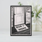 初めてのホームドアのマット写真 招待状 (スタンド正面)