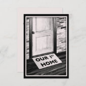 初めてのホームドアのマット写真 招待状 (正面/裏面)