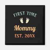 初めてのママ 母の日 マグネット (正面)