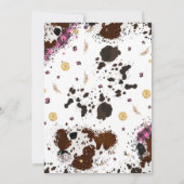 初めてのロデオカウガールパーティー 招待状 (裏面)