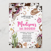 初めてのロデオカウガールパーティー 招待状 (正面/裏面)