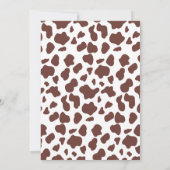 初めてのロデオカウガール ワイルドウェスタン 誕生日おめでとう  招待状 (裏面)