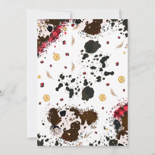 初めてのロデオカウボーイ パーティー 招待状 (裏面)