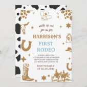 初めてのロデオ招待状 わが子の初めてのロデオ 招待状 (正面/裏面)
