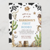 初めてのロデオ招待状 わが子の初めてのロデオ 招待状 (正面/裏面)