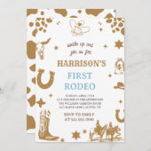 初めてのロデオ招待状 わが子の初めてのロデオ 招待状 (正面/裏面)