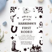 初めてのロデオ招待状 私の最初のロデオ招待状 招待状