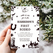 初めてのロデオ招待状 私の最初のロデオ招待状 招待状