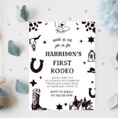 初めてのロデオ招待状 私の最初のロデオ招待状 招待状