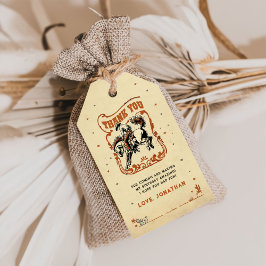 初めてのロデオ ウェスタンカウボーイ誕生日ありがとう ギフトタグ