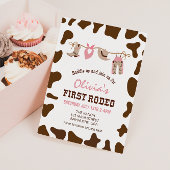 初めてのロデオ ウェスタンカウボーイ ファーストバースデー招待状 招待状