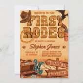 初めてのロデオ - コウボイの誕生日 招待状 (正面)