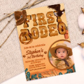 初めてのロデオ フォト付き 招待状