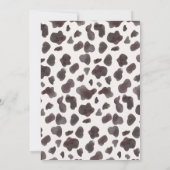 初めてのロデオ ワイルドウェストカウボーイ誕生日 招待状 (裏面)